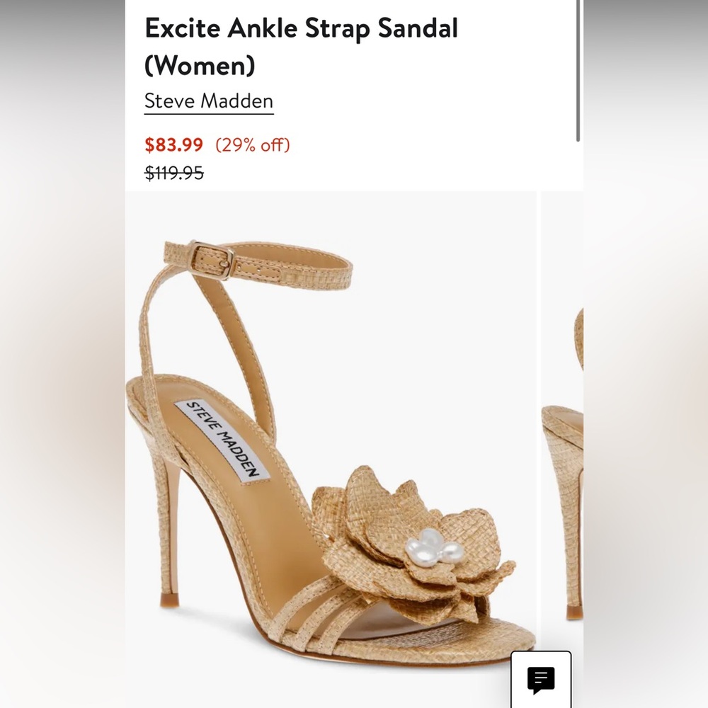 Steve Madden raffia heels